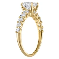 Lab Created 14k Yellow Gold 2 cttw Lab-Grown Diamond Princess Engagement Ring