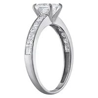 Lab Created 14k Gold cttw Lab-Grown Diamond Princess Engagement Ring