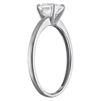 Lab Created 14k Gold 1 cttw Lab-Grown Diamond Asscher Cut Solitaire Ring