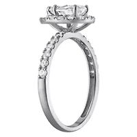 Lab Created 14k White Gold 1.7 cttw Lab-Grown Diamond Pear Engagement Ring