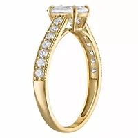 Lab Created 14k Yellow Gold cttw Lab-Grown Diamond Pear Engagement Ring