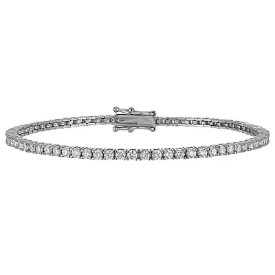 Lab Created 14K 2.25Ct Grown Diamond Tennis Bracelet