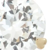 10K Gemstone And Diamond Accent Earrings