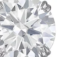 Lab Created 14K Gold CT Round Cut Moissanite Solitaire Stud Earrings