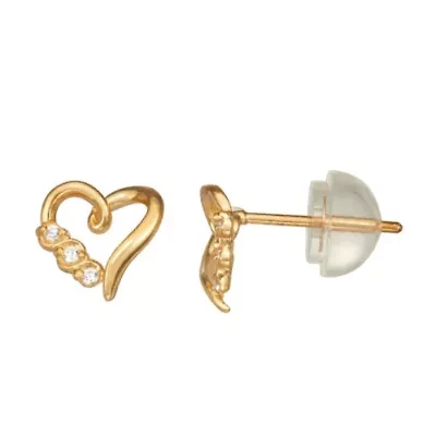 14K Gold Diamond Earrings