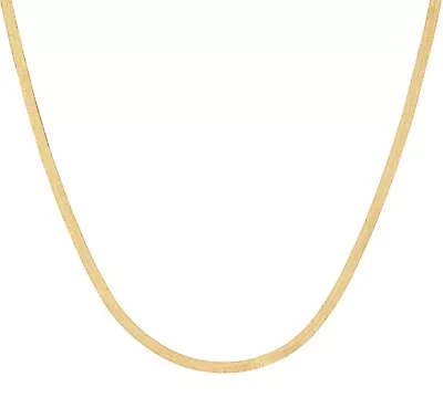 10Kt Gold Herringbone Necklace