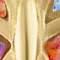 Lab Created Kid'S Gold Over Silver Created Opal Butterfly Leverback