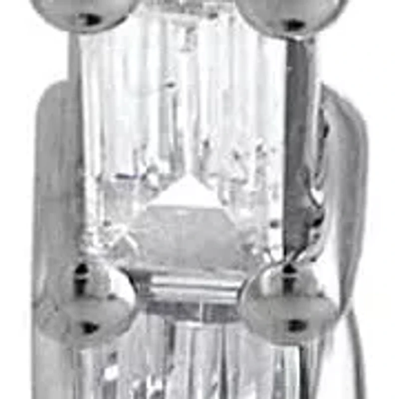 Lab Created Sterling Silver Lab Grown Diamond Hoop Earrings