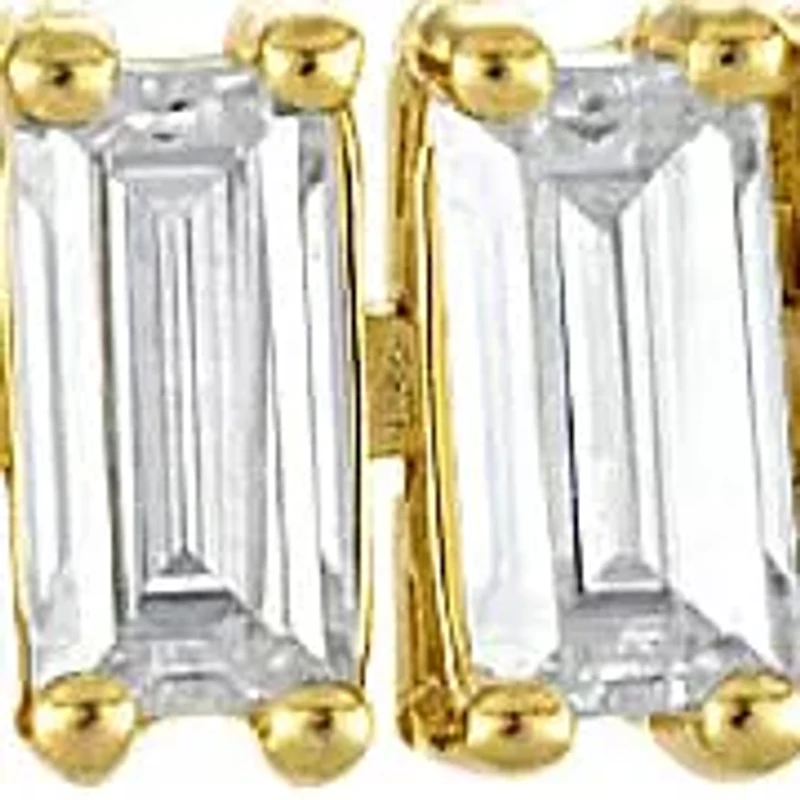 Lab Created Gold Plated Silver Created Moissanite Tennis Bracelet