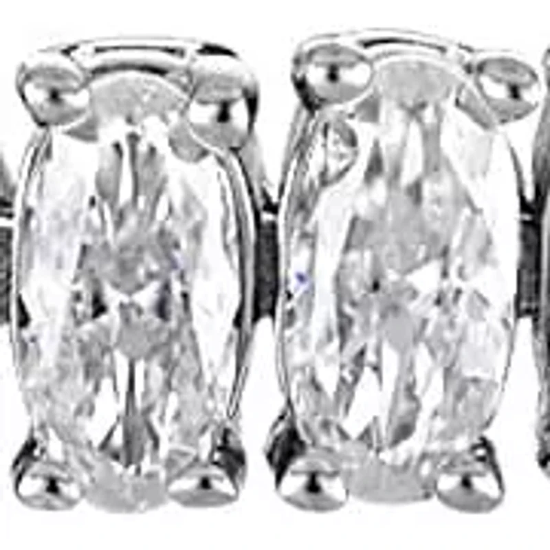 Lab Created Sterling Silver Created Moissanite Tennis Bracelet