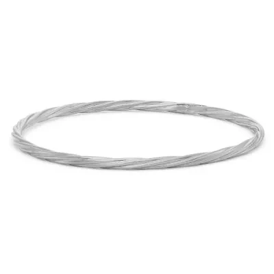 Sterling Silver Twisted Bangle Bracelet