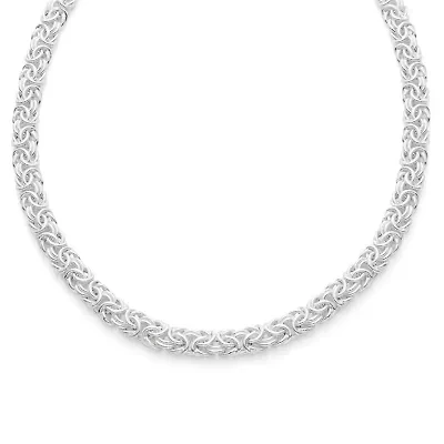 Sterling Silver Byzantine Chain Necklace