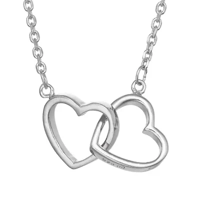 Sterling Silver Plain Heart Pendant Necklace