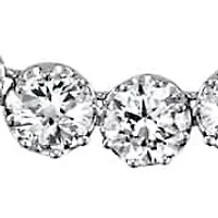 Lab Created Sterling Silver Created Moissanite Tennis Necklace