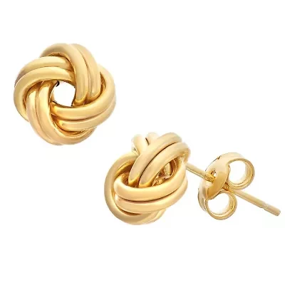 Sterling Silver Love Knot Stud Earring