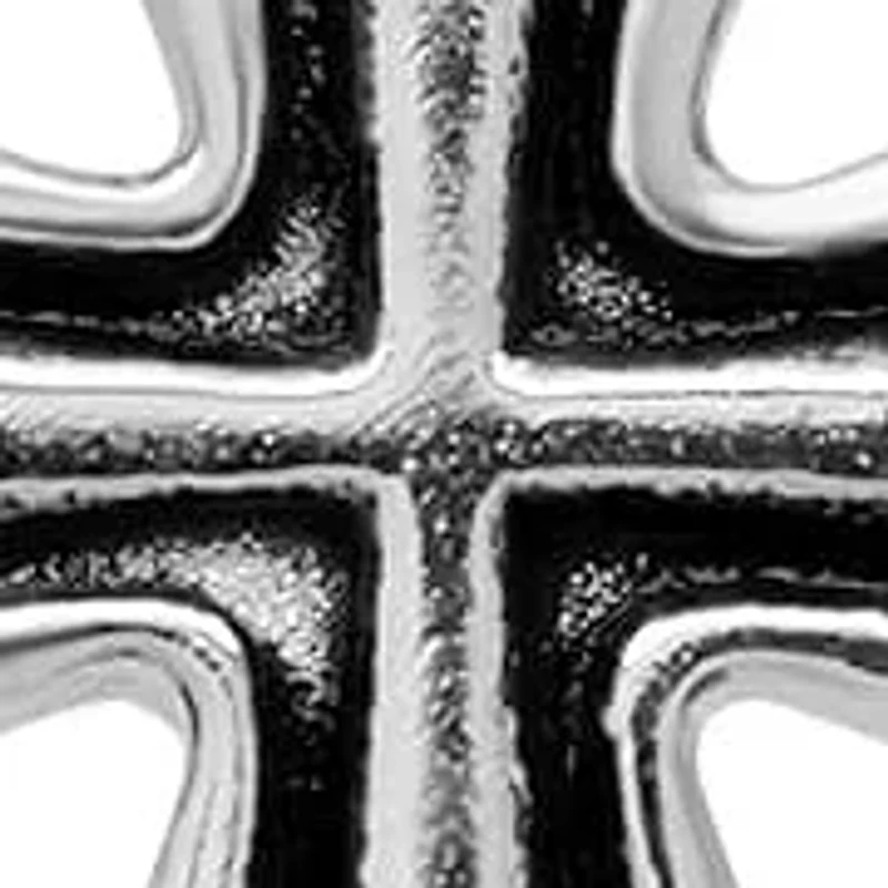 Lab Created Men's stainless steel cross and simulated diamonds stud earrings set