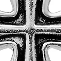 Lab Created Men's stainless steel cross and simulated diamonds stud earrings set