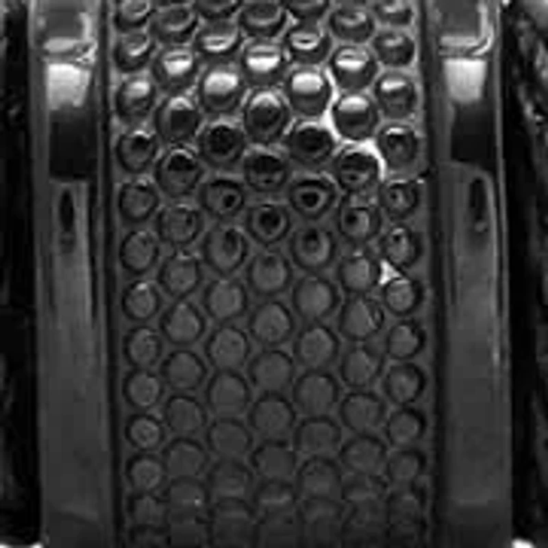 Men's leather and black ip stainless steel bracelet