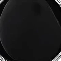 Men's stainless steel and black enamel sunglasses pendant