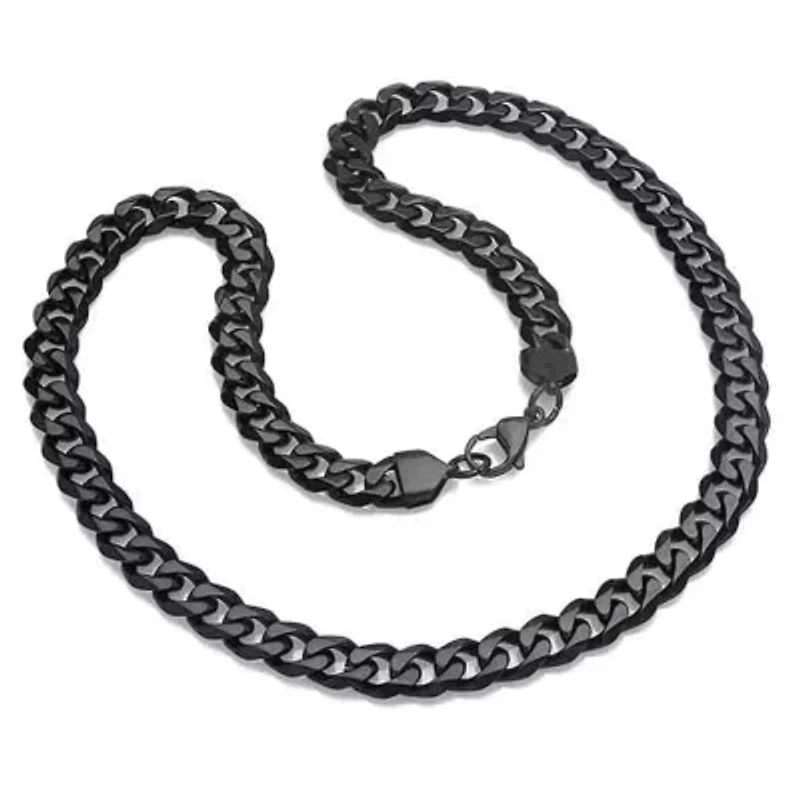 Men's stainless steel Miami Cuban chain with box clasp