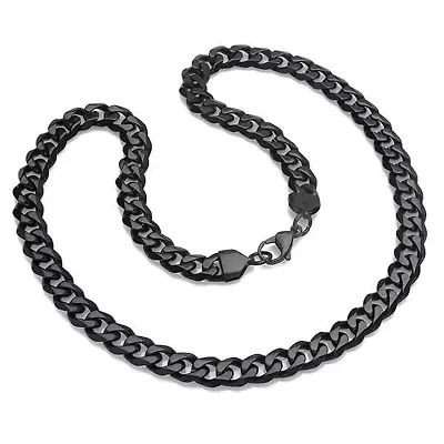 Men's stainless steel Miami Cuban chain with box clasp