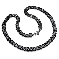 Men's stainless steel Miami Cuban chain with box clasp
