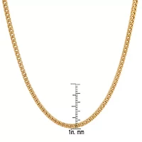 Men's 18k gold plated stainless steel franco box chain necklace