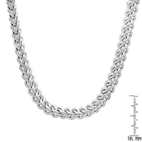 Men's stainless steel wheat chain necklace