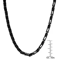 Men's 18k gold plated stainless steel rounded bicycle chain necklace