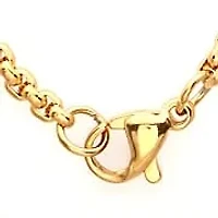 Men's stainless steel round box chain necklace