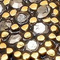 Lab Created Men's 18k gold plated stainless steel and black simulated diamonds ring