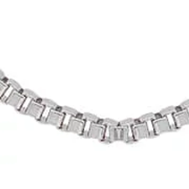 Men's stainless steel box link necklace