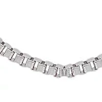 Men's stainless steel box link necklace