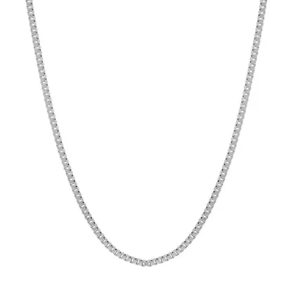 Men's stainless steel box link necklace