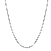 Men's stainless steel box link necklace