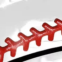 Men's stainless steel and red enamel baseball ring