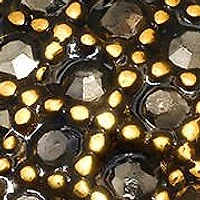 Lab Created Men's 18k gold plated stainless steel and simulated gray diamonds eternety band ring