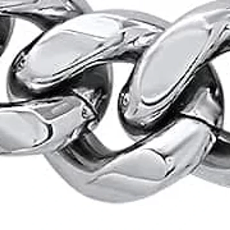 Men's stainless steel heavy cuban link chain necklace