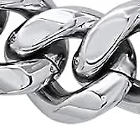 Men's stainless steel heavy cuban link chain necklace