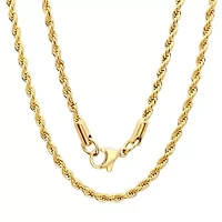 Men's stainless steel rope necklace chain