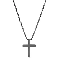 Men's stainless steel square cross pendant
