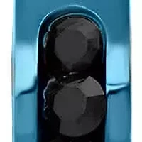 Lab Created Men's stainless steel simulated diamond huggie and stud earrings set
