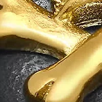 Men's two tone stainless steel and 18k gold plated skull ring