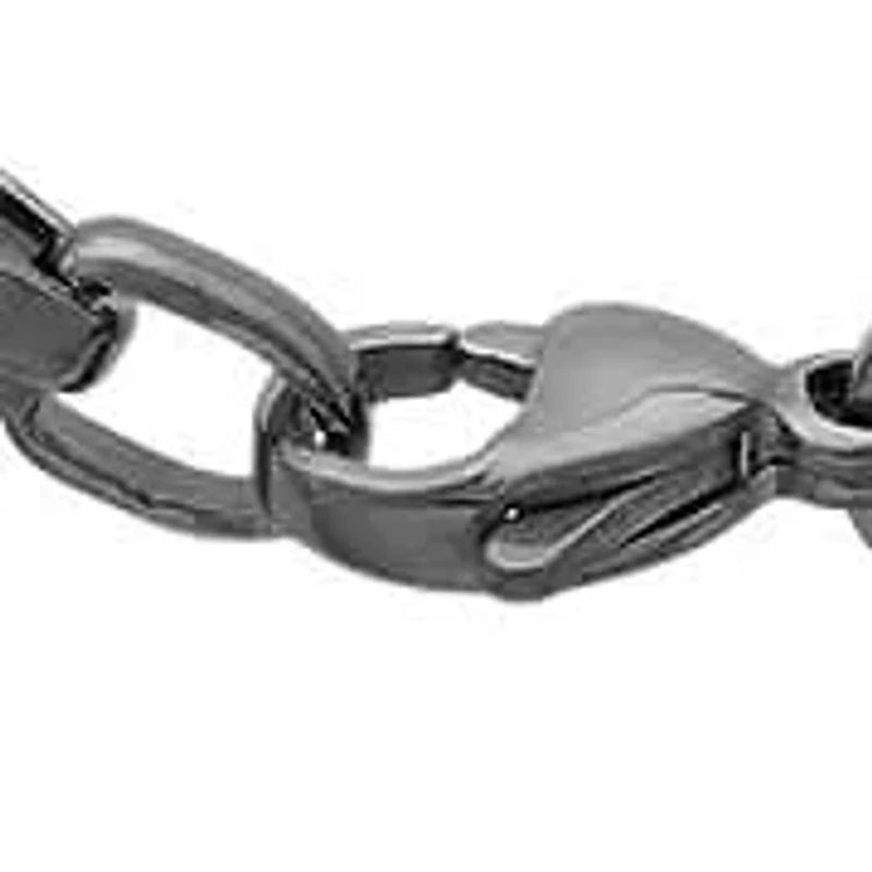 Men's 18k gold plated stainless steel puff mariner gucci chain link necklace