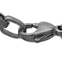 Men's 18k gold plated stainless steel puff mariner gucci chain link necklace