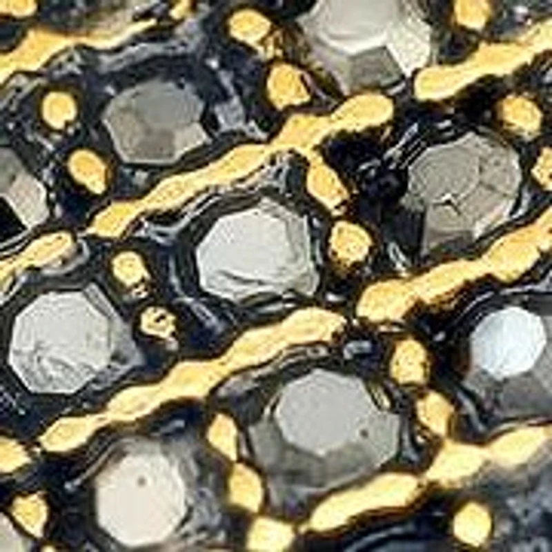 Lab Created Men's 18k gold plated stainless steel and black cz ring