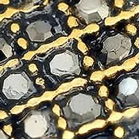 Lab Created Men's 18k gold plated stainless steel and black cz ring