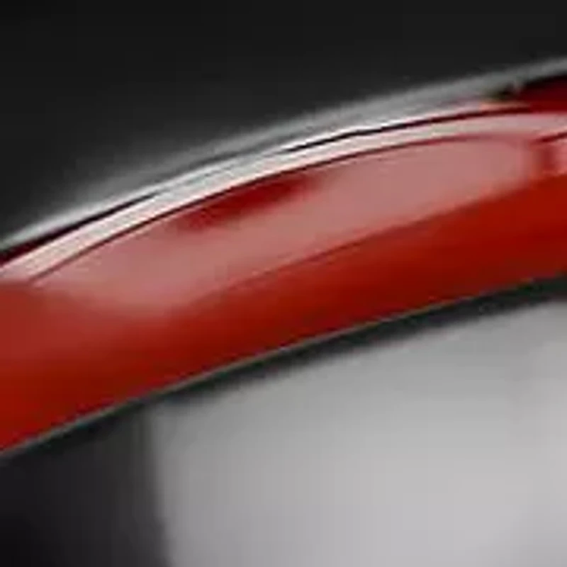 Men's two tone stainless steel black and red ip ring