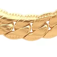 Men's stainless steel flat curb chain necklace