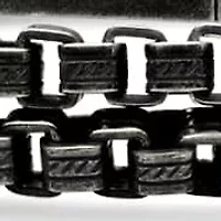 Men's 18k gold plated stainless steel box chain and rounded bracelet